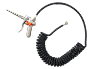 糸巻きコイルホース付 エアーダスターガンセット10cm ノズル付G1/4
